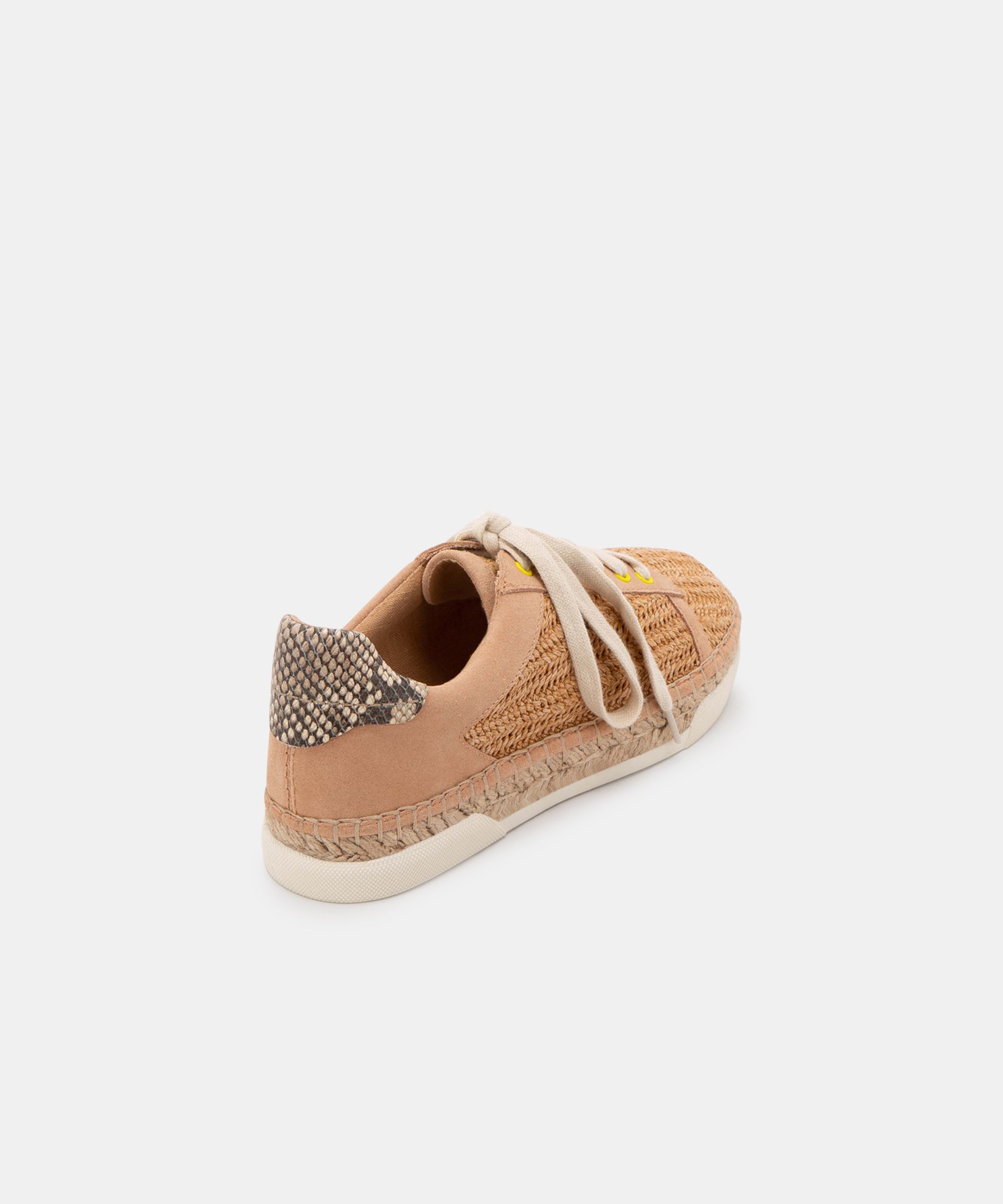 MADOX WIDE SNEAKERS IN NATURAL RAFFIA 