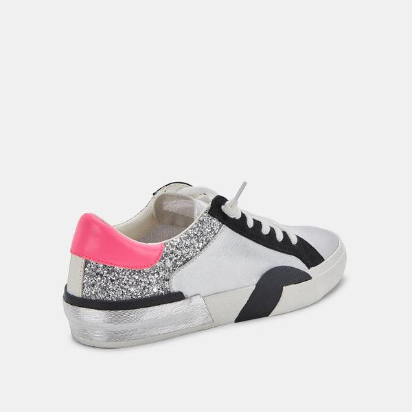 SNEAKERS IN DK SILVER LEATHER – Dolce Vita