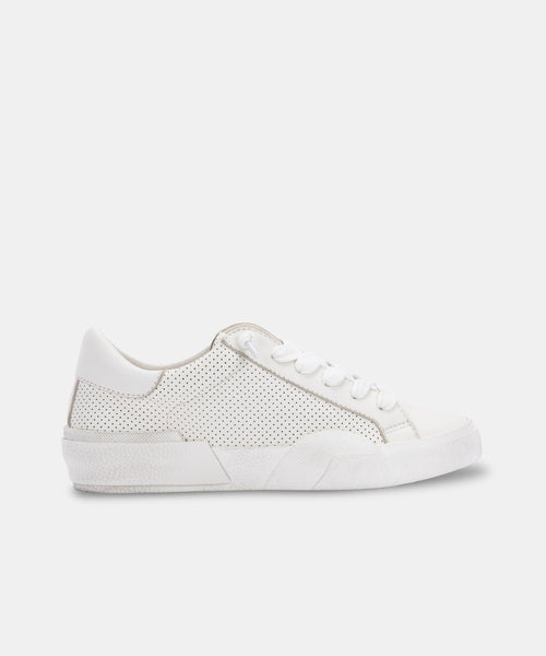 dolce vita xane perforated suede sneaker