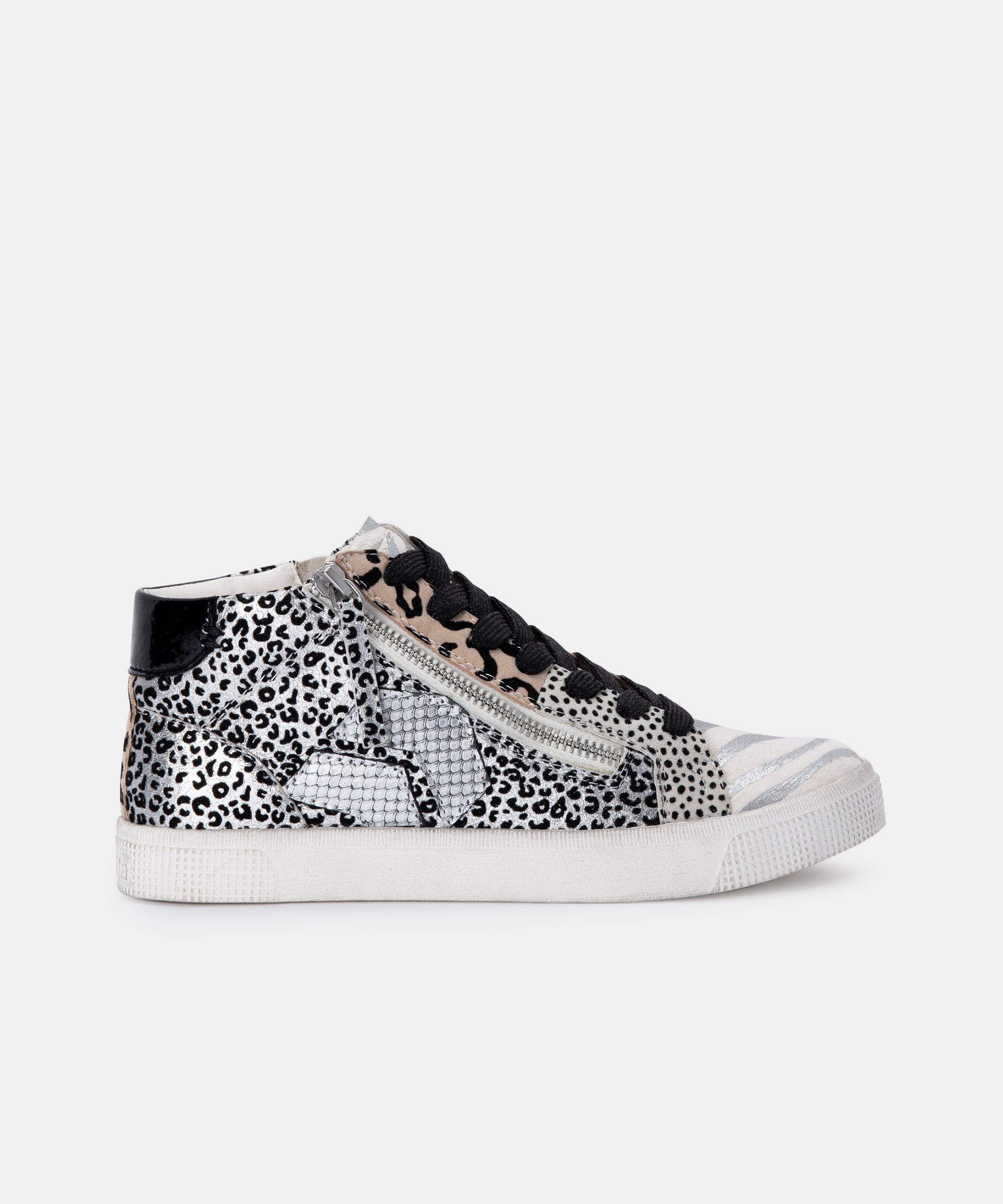 leopard and white sneakers
