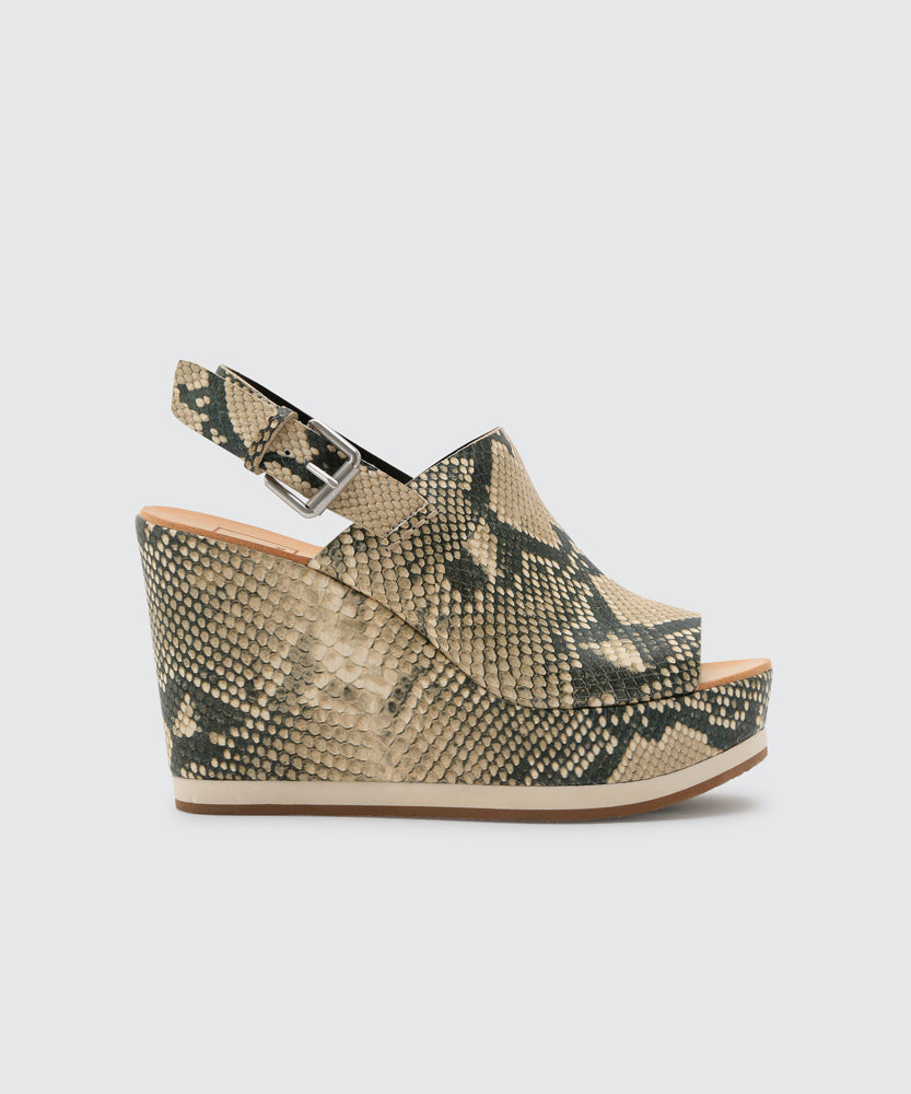 dolce vita snake wedge