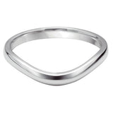 WS39 Wave shaped wedding ring