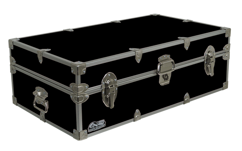 The smallest size footlocker trunk we got may be the best option for your college endeavors.