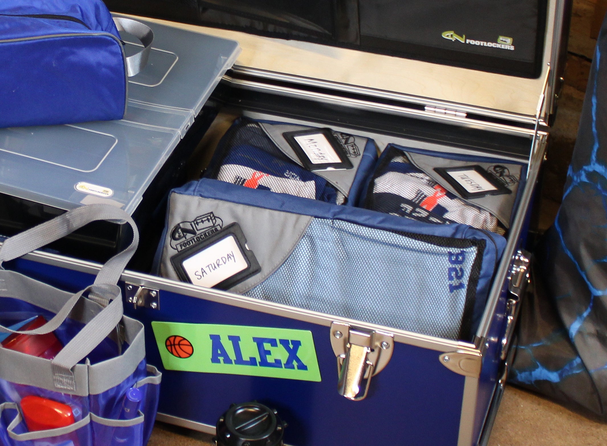 Create tidiness and organization in your child's camp trunk with C&N Packing Cubes.