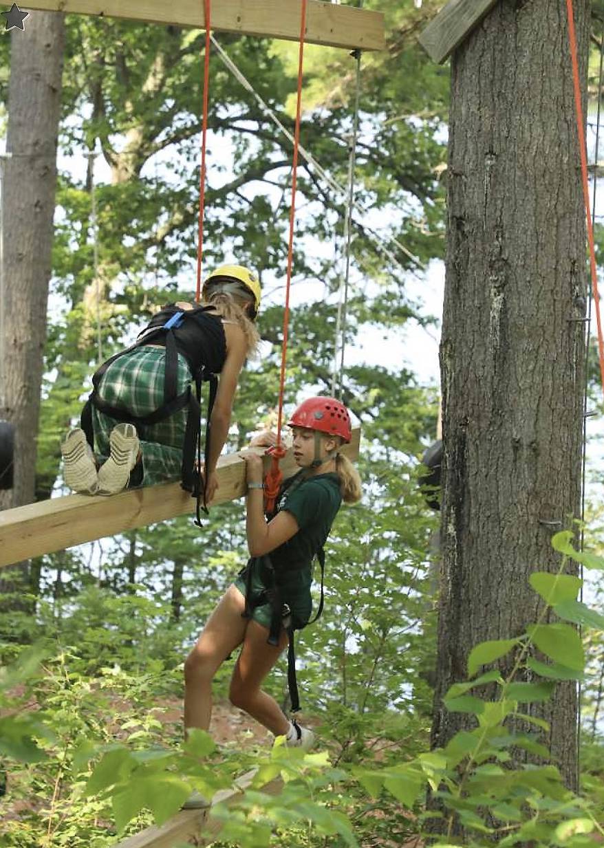 Check out Charley's bravery as she conquers a ropes course.