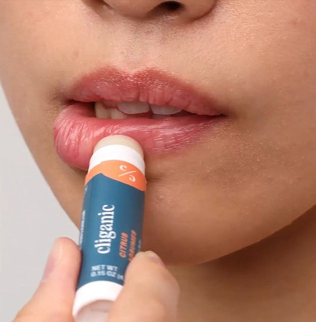 Apply for moisturized lips as needed! Cliganic has your back.