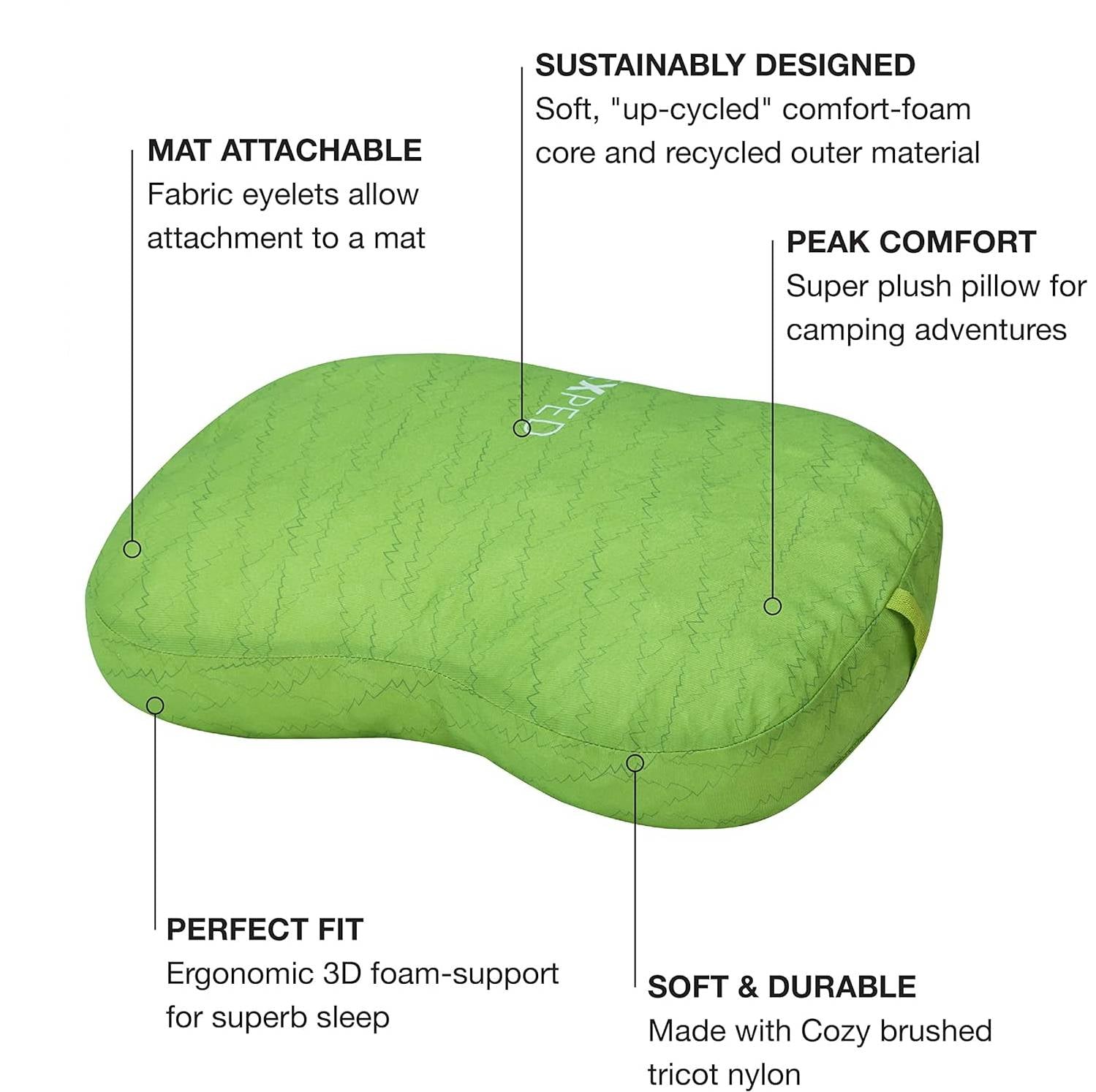 Check out all the features of the Exped DeepSleep Pillow!