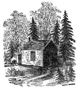 Thoreau built his own cabin for himself.