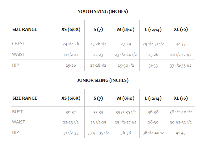 Soffe Shorts Size Chart