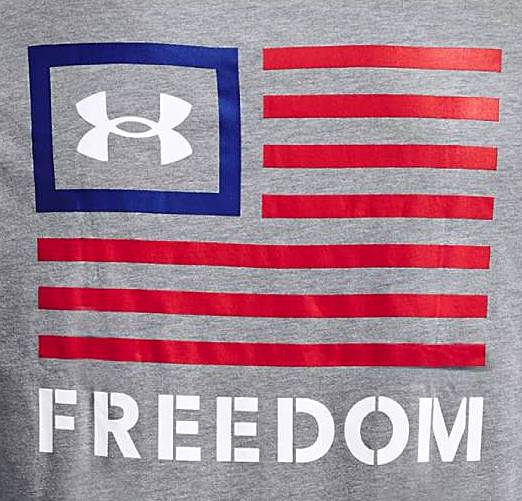 Express your Freedom with the Under Armour Men's Freedom Tee.