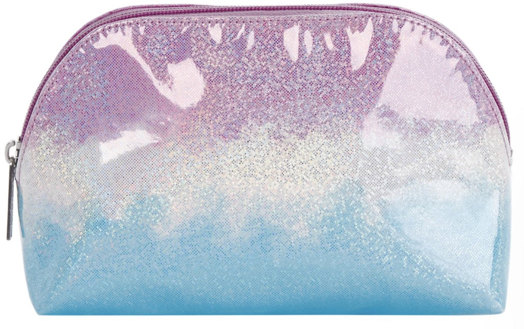 iscream-ombre-sparkly-oval-cosmetic-bag