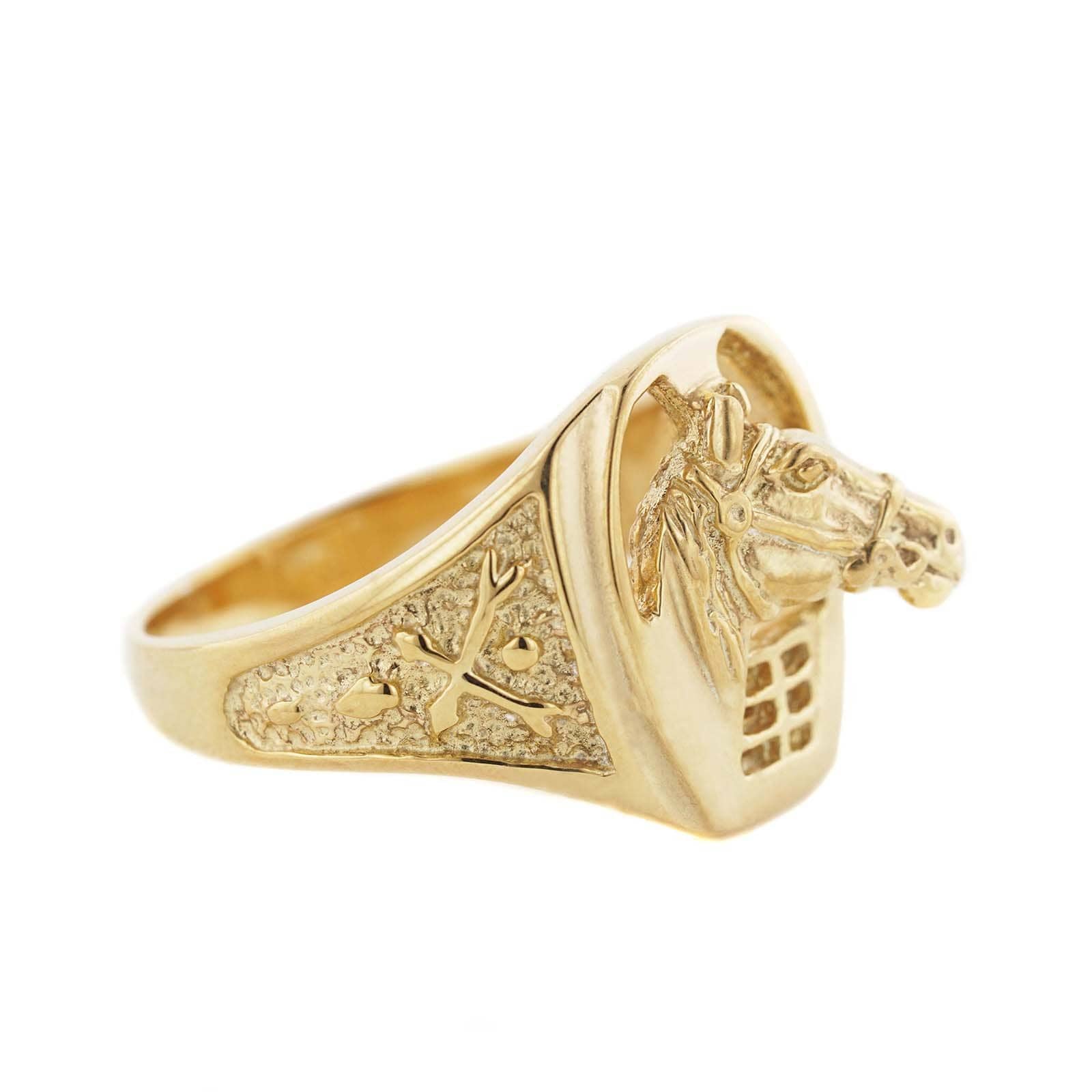 18K Gold Plated Over Brass Horse Head Ring, Horse Ring for Men, Horse  Signet Ring, Horse Signet Ring, Horse Hoof, Gold Diamond Horse Ring - Etsy