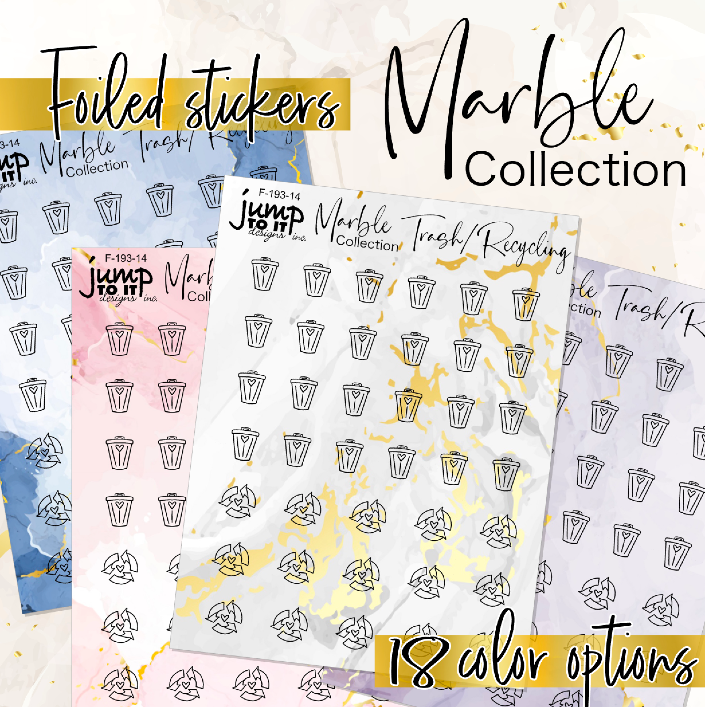 Foil - Icons TRASH Marble Collection (F-193-14+)