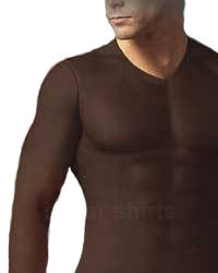 camiseta transparente hombre nylon