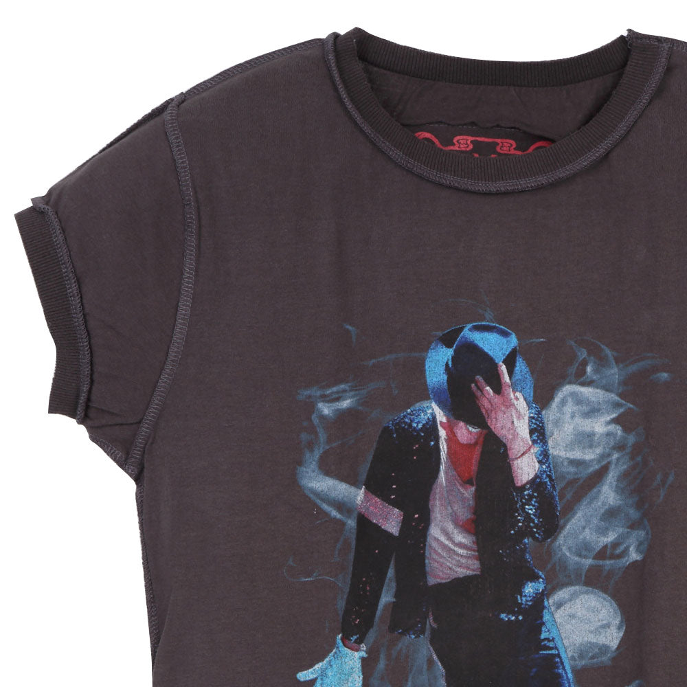 Michael Jackson マイケルジャクソン スリラー40周年 King Of Pop Smoke Amplified ブランド Tシャツ レディース 公式 オフィシャル Amplified Japan