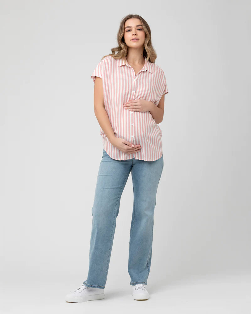 Maternity Denim Jeans With Ripped Design For Nursing And Comfortable Belly  Thick Maternity Leggings From Bakacutie, $21.04