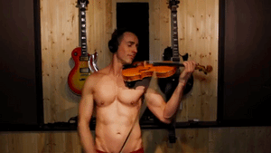 Image result for shirtless violin gif