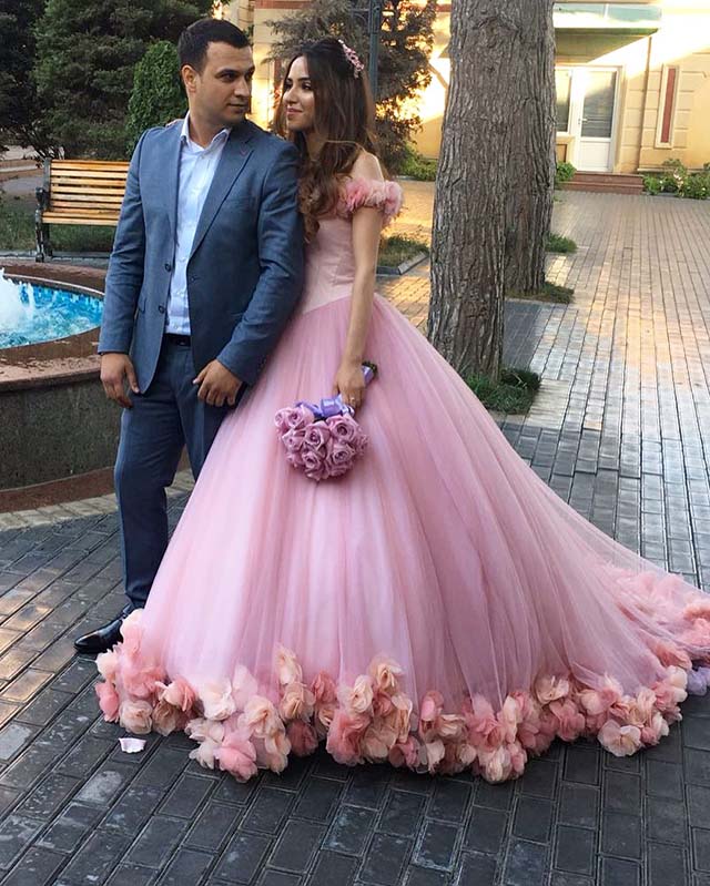 floral engagement dress