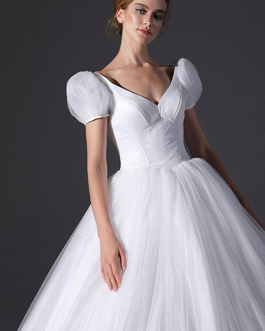 glitter cinderella wedding dress