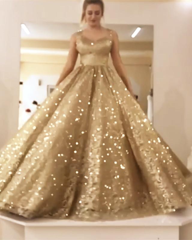 gold couture gown