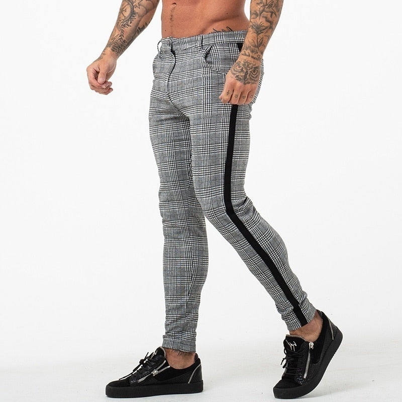 trousers with side stripe men