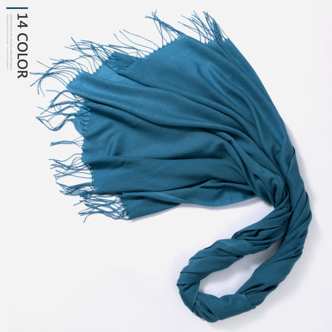 Winter Fashion Solid Cashmere Scarf Women scarves