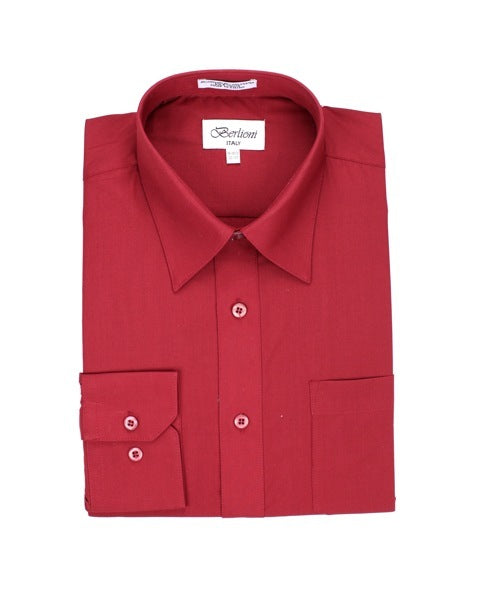 Regular Dress Shirt - Burgundy - color 16 – Unyform.com | High Quality ...