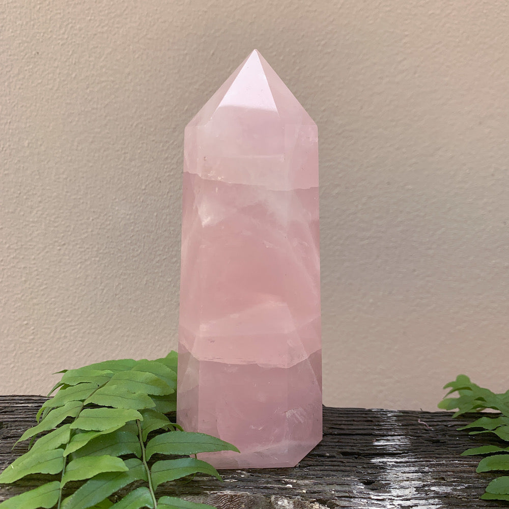 large rose quartz tower