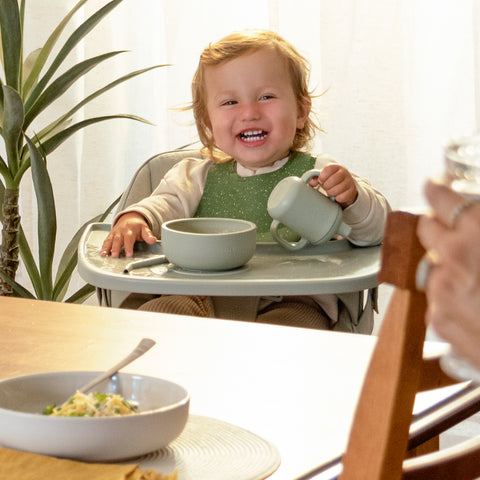 starting solids, tableware, high chair, baby led weaning