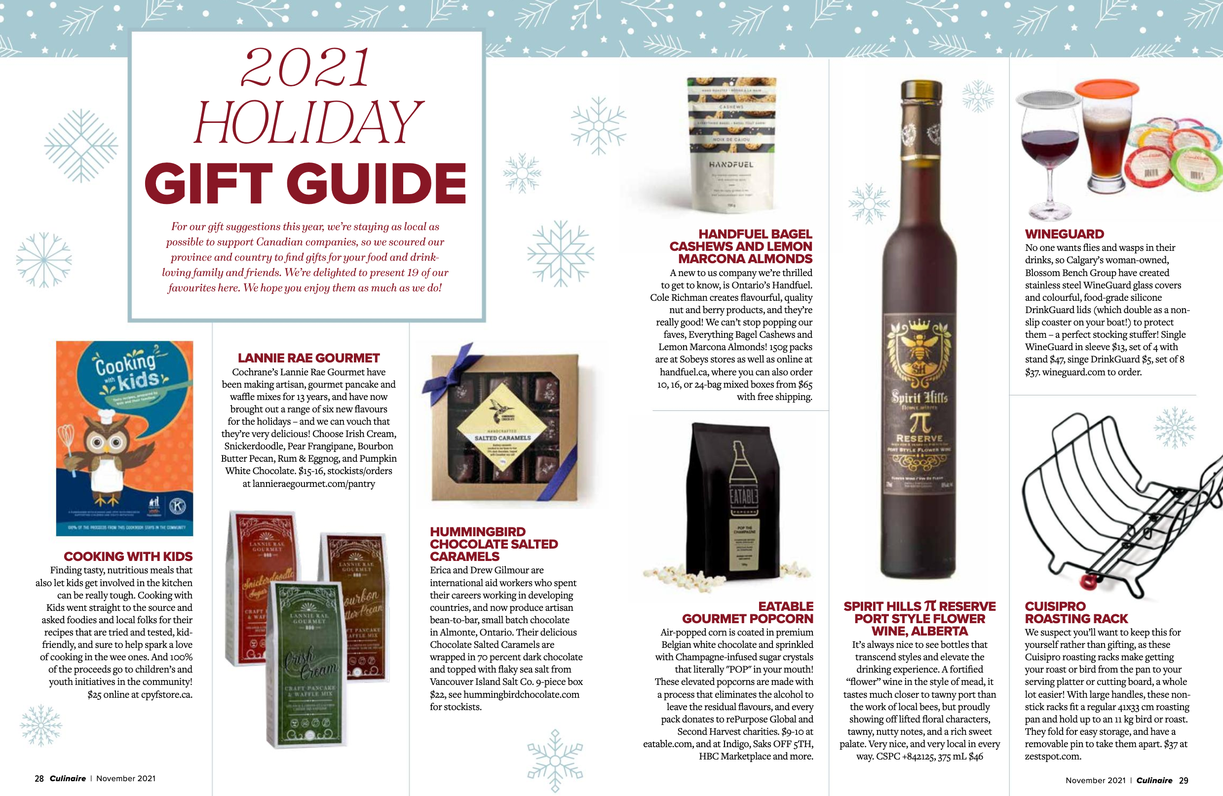 Culinaire Magainze - November 2021 Gift Guide