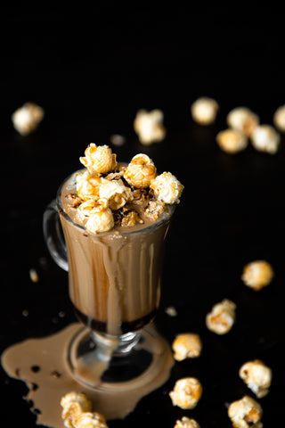 eatable recipe popcorn on irish coffee