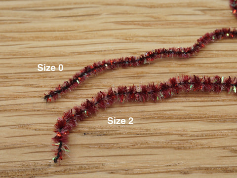 New Age Chenille Size Comparison