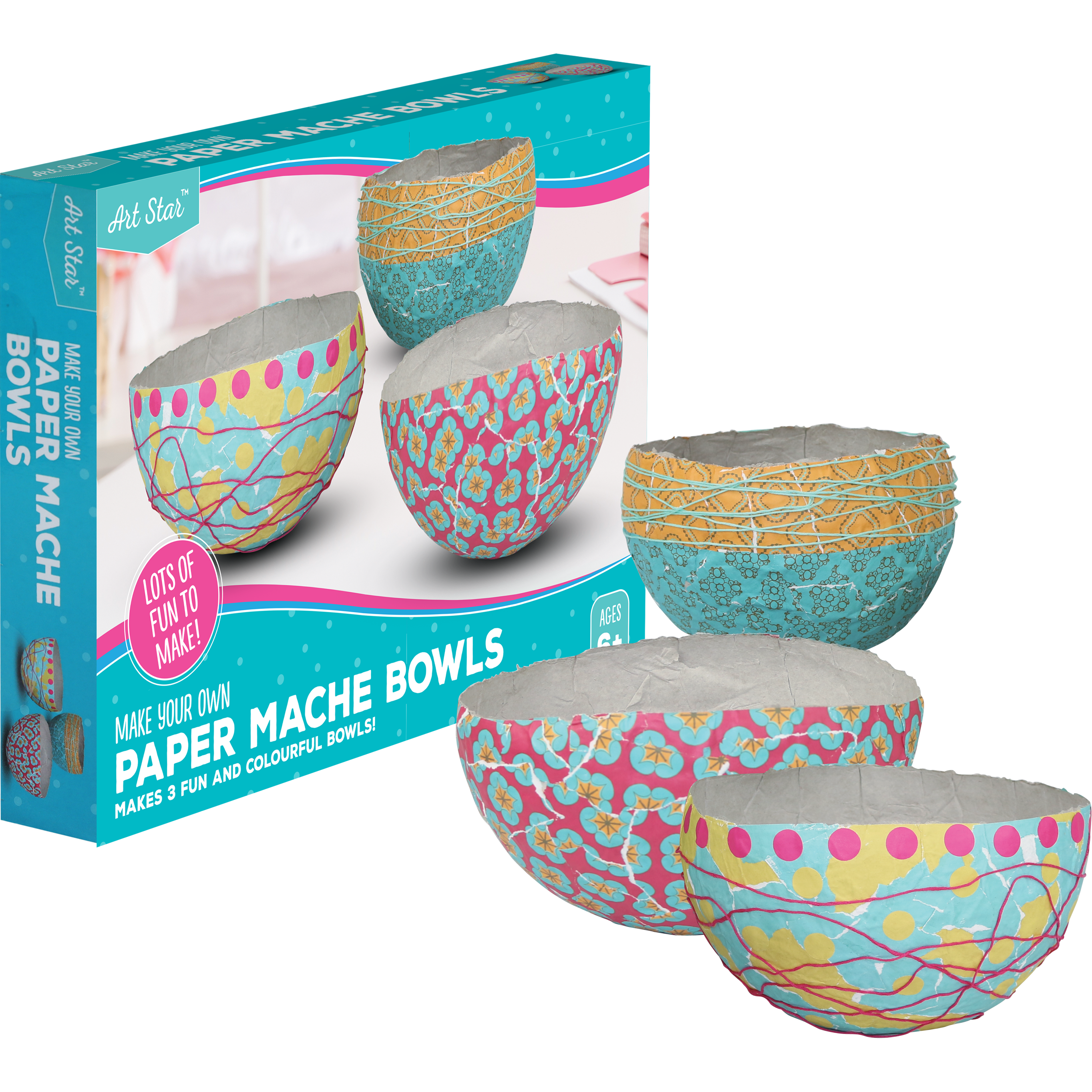 Image of Art Star Make Your Own Paper Mache Bowls Kit