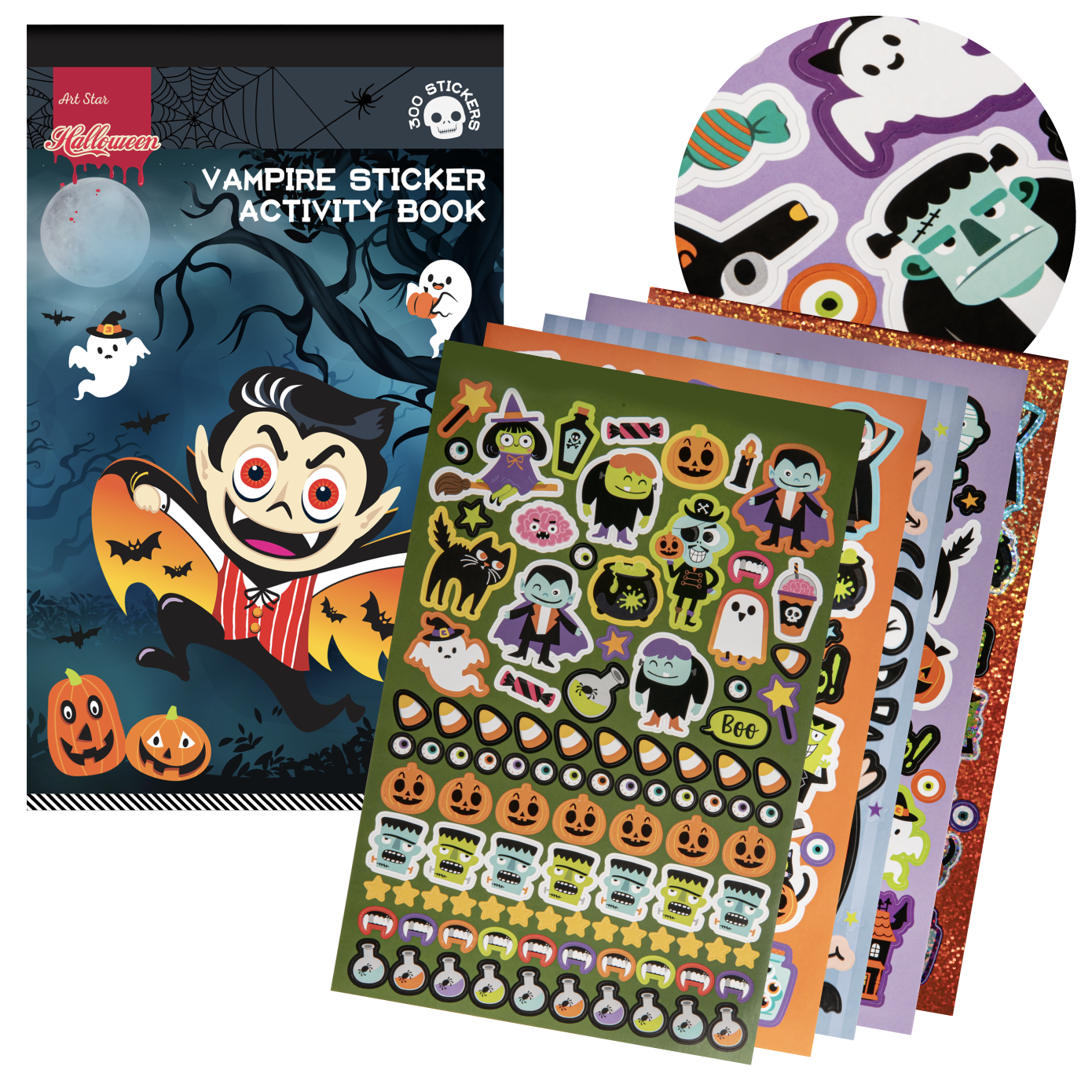 Image of Art Star Halloween Vampire Sticker Activity Book 242 x 147mm