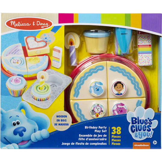 Image of Melissa & Doug Blue's Clues and You - Wooden Birthday Party Play Set