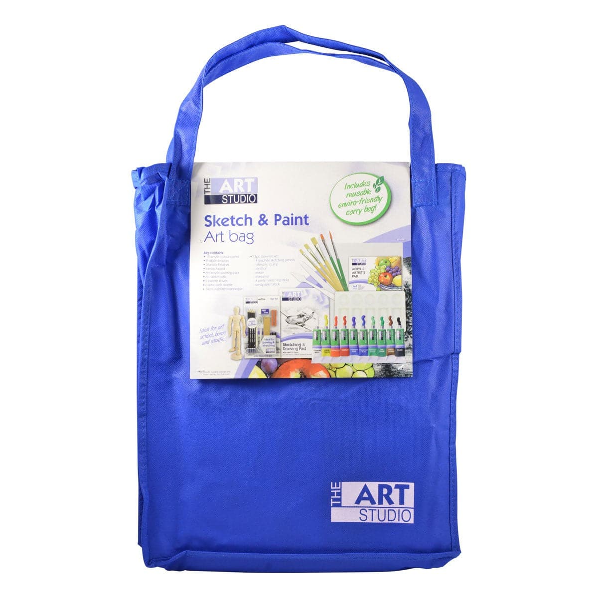 Image of The Art Studio Ultimate Sketch & Paint Art Bag (35 Pieces)