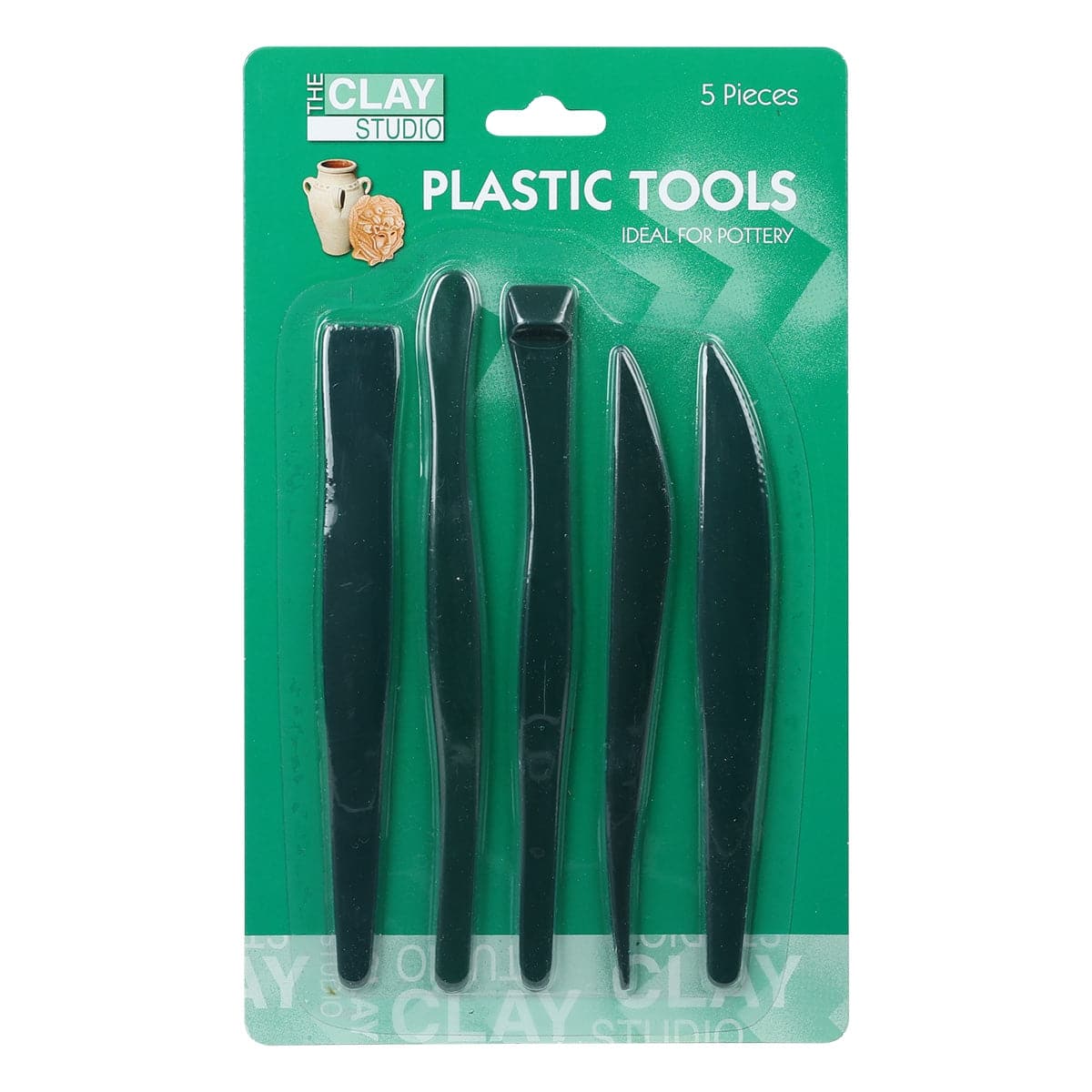 Image of The Clay Studio Plastic Pottery Tool Set 5 Pieces