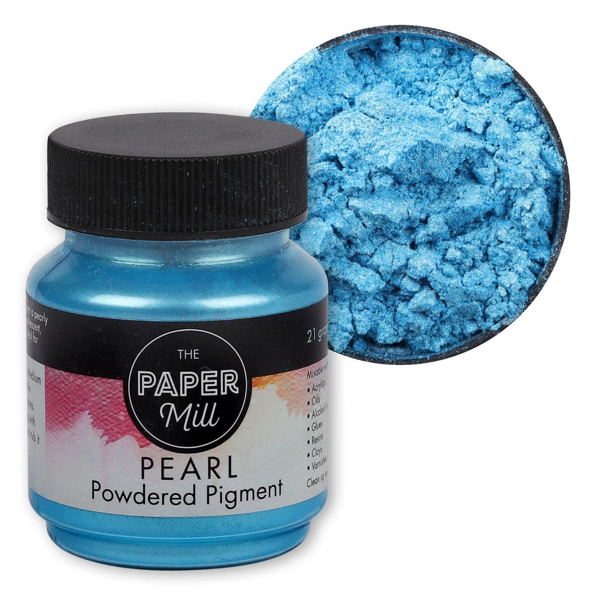 Image of The Paper Mill Pearl Powdered Pigment Sky Blue 21g