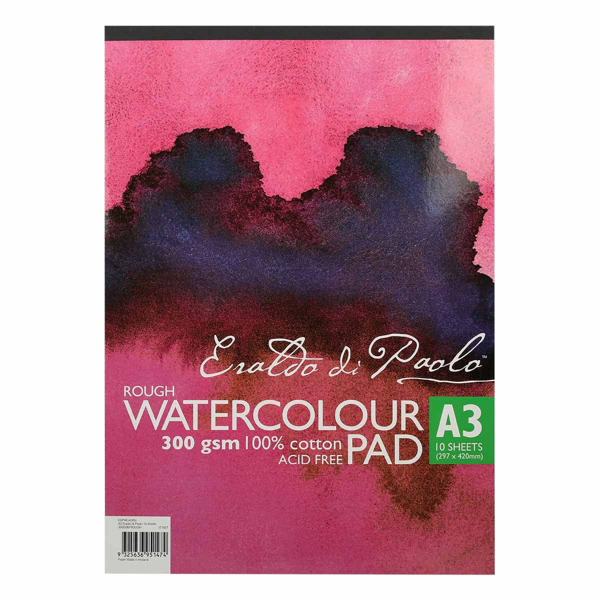 Image of Eraldo Di Paolo Watercolour Pad Rough 300gsm A3 10 Sheets