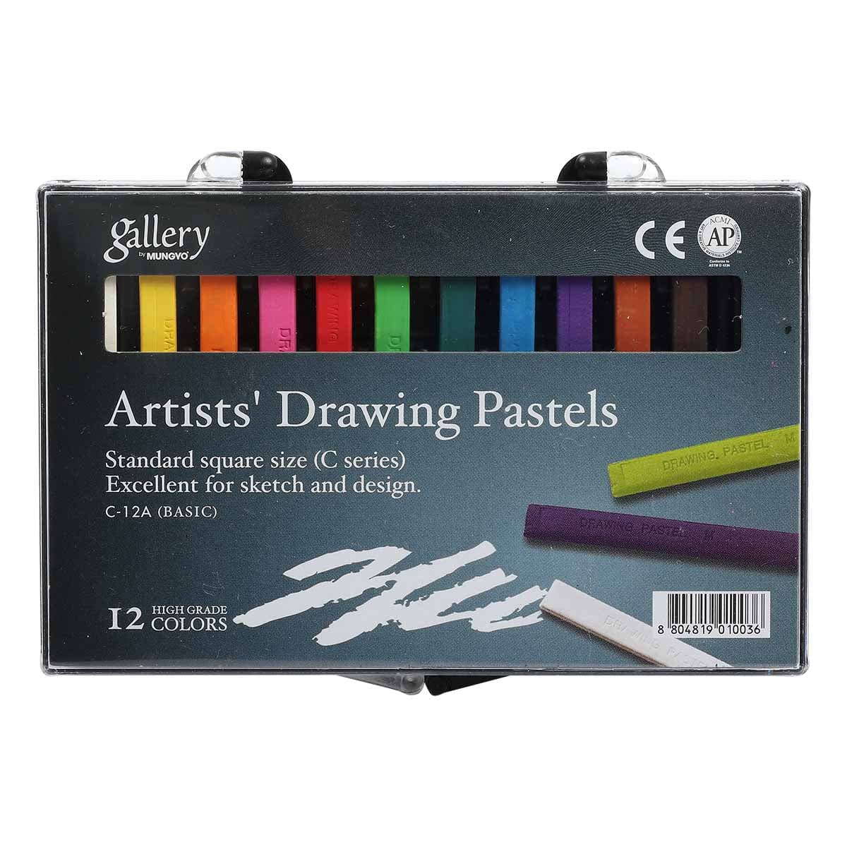 Image of Mungyo Artists' Drawing Pastels Assorted Colours Set of 12