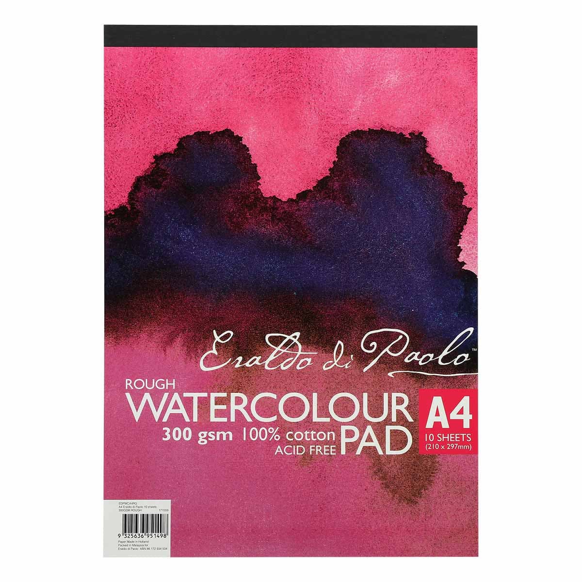 Image of Eraldo A4 Rough Watercolour Pad 300gsm 10 Sheets