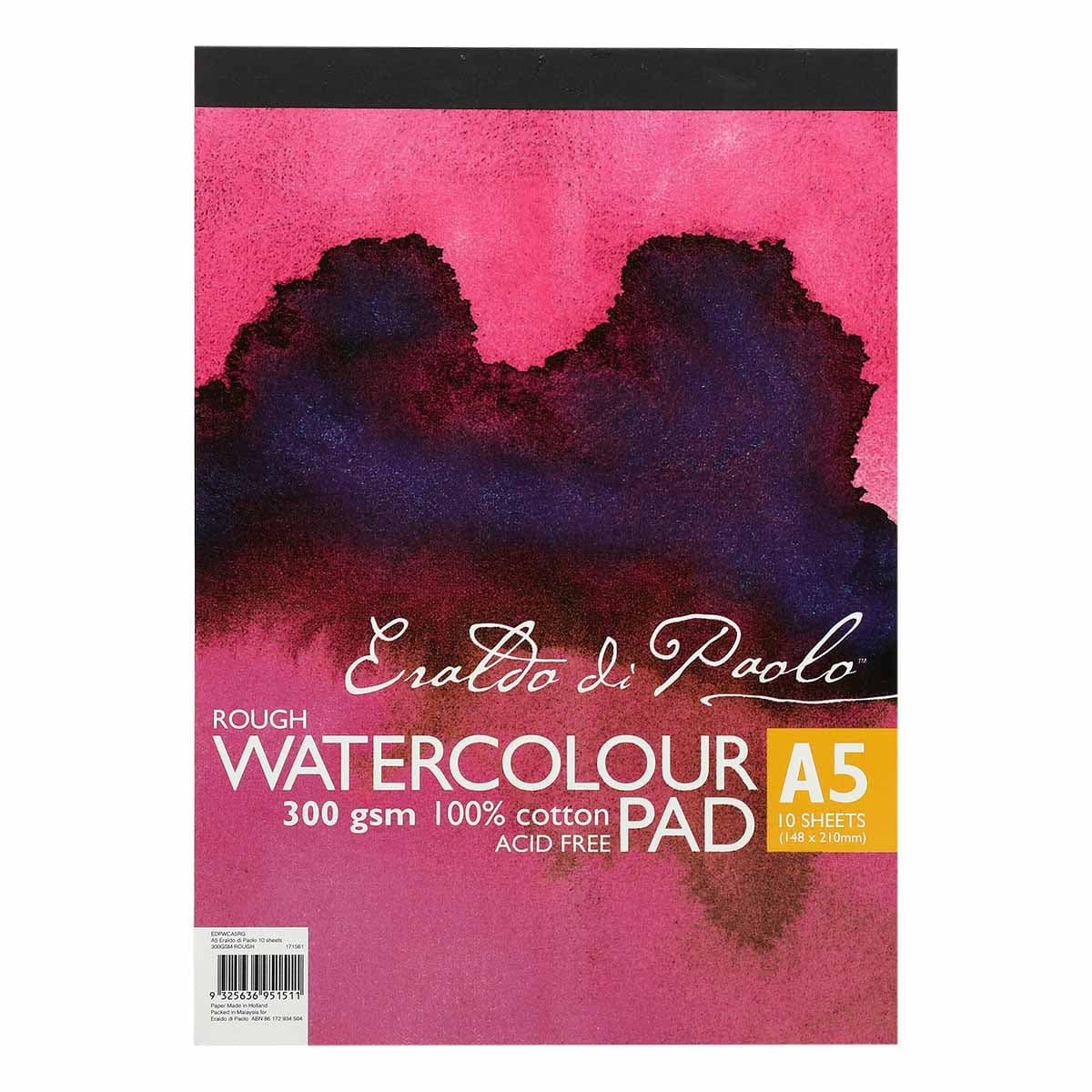 Image of Eraldo Di Paolo Watercolour Pad Rough 300gsm A5 10 Sheets