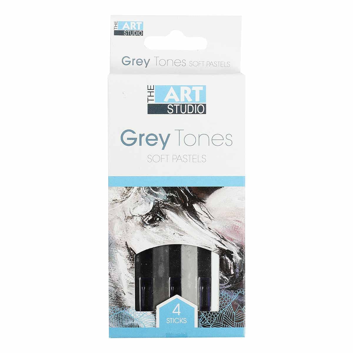 Image of The Art Studio Soft Pastels Grey Tones (4 Pieces)