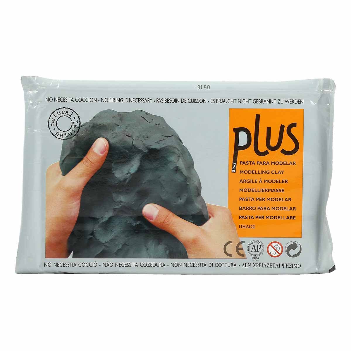 Image of Plus Natural Self Hardening Clay Black 1kg