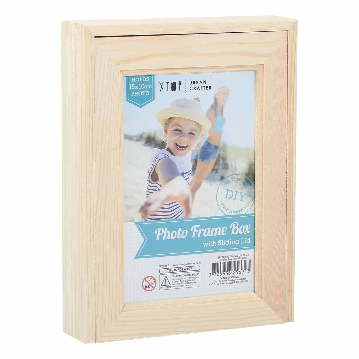 Image of Urban Crafter Sliding Lid Photo Frame Box 15x4x19.8cm