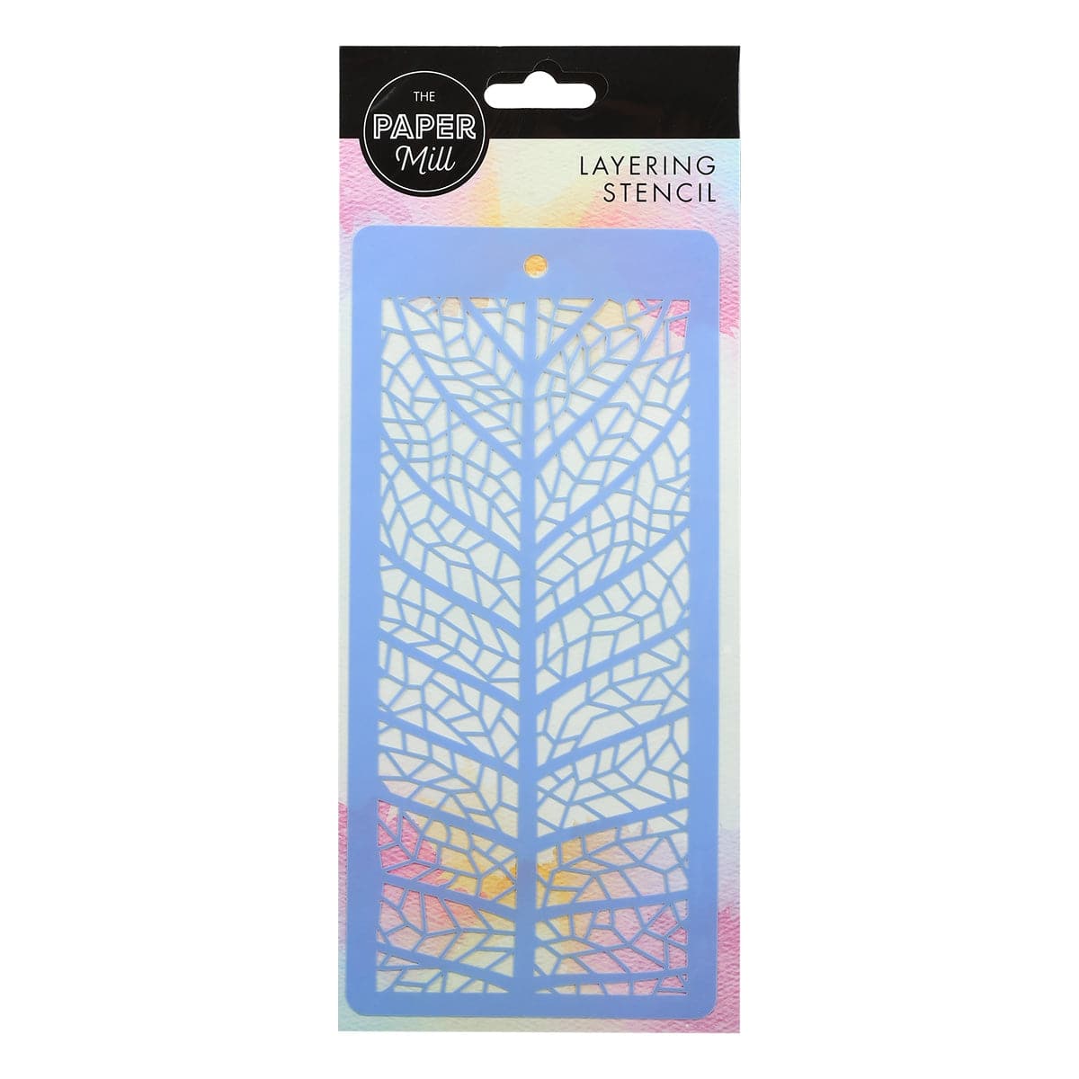 Image of The Paper Mill Layering Stencil Skeleton Leaf