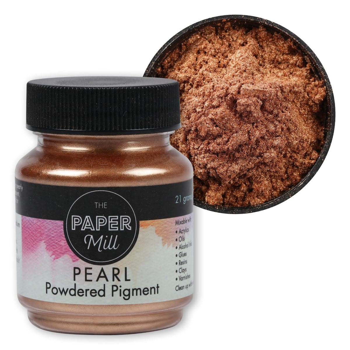 Image of The Paper Mill Pearl Powder Pigment 21g Metallic Copper