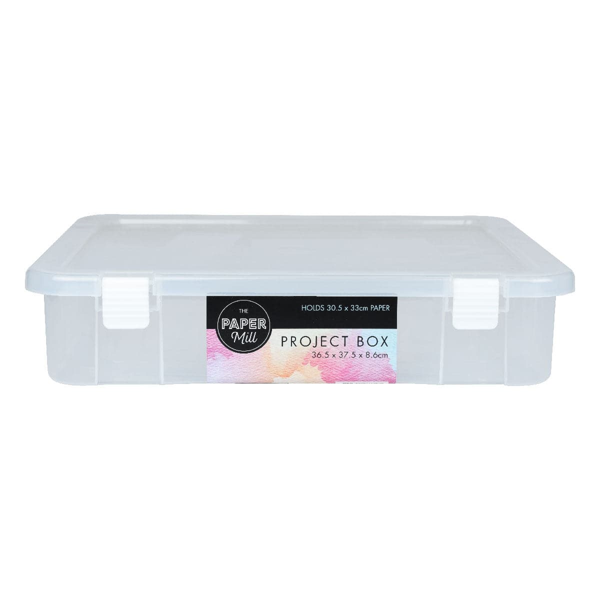 Image of The Paper Mill Clear Plastic Project Box 36.5 x 37.5 x 8.6cm