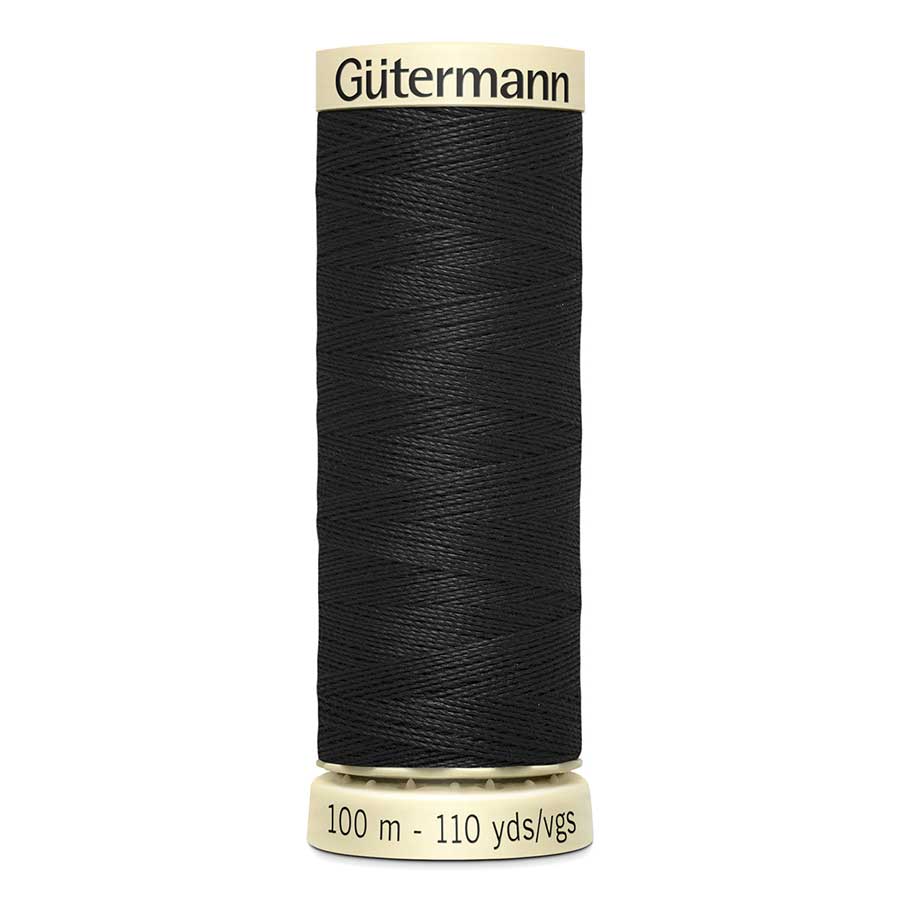 Image of Gutermann Sew-All Polyester Sewing Thread 100mt - 000 - Black