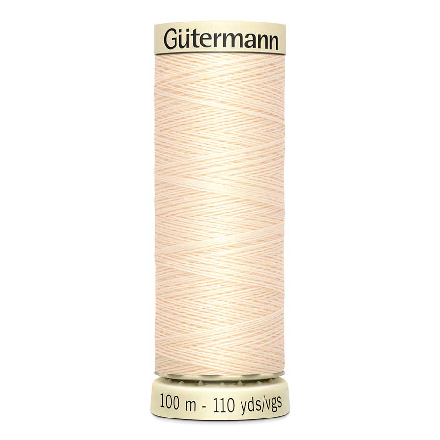 Image of Gutermann Sew-All Polyester Sewing Thread 100mt - 414 - Blonde Cream